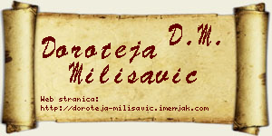 Doroteja Milisavić vizit kartica